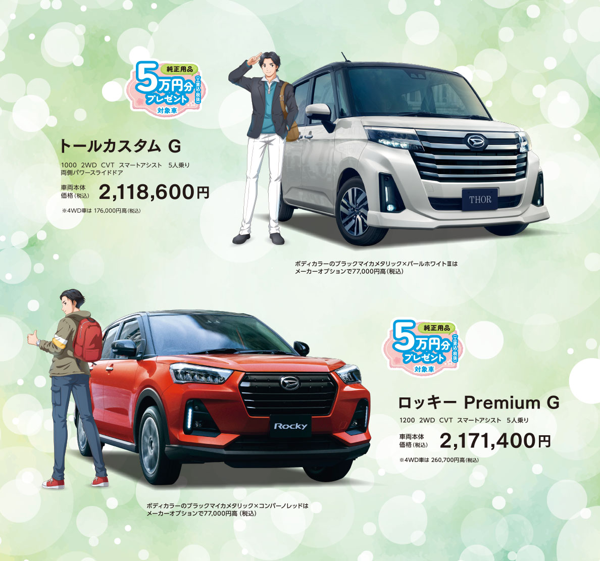 トール、ロッキー